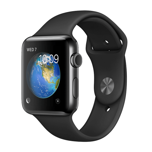 Apple Watch Series 2 Stainless 38mm Black Pristine - WiFi