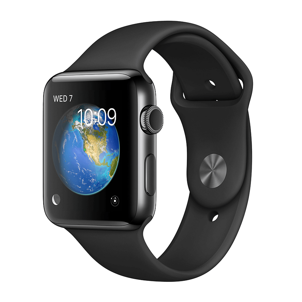 Apple Watch Series 2 Stainless 38mm Black Pristine - WiFi