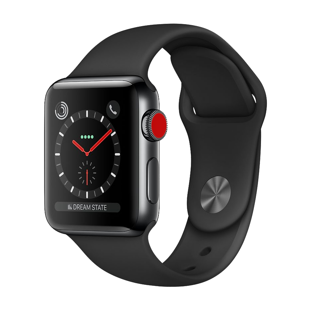 Apple Watch Series 3 Stainless 42mm Black Very Good - WiFi