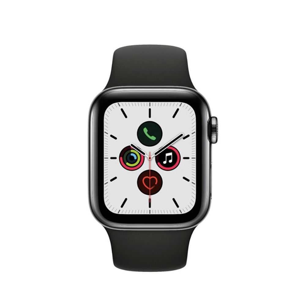 Apple Watch Series 5 Stainless Steel 44mm Black Very Good - WiFi